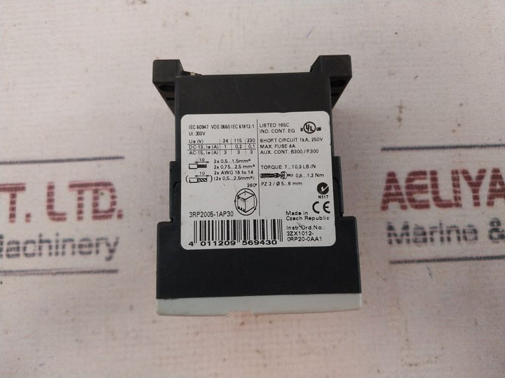 Siemens Simirel 3Rp2005-1Ap30 Time Relay