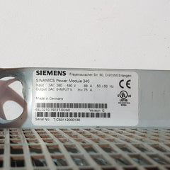 Siemens 6Sl3210-1Se27-5Ua0 Sinamics Power Module 340 With 6Sl3040-0Pa01-0Aa0