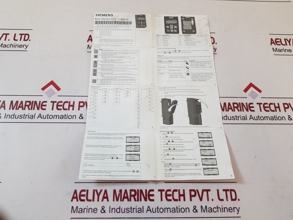 Siemens Sinamics Bop-2 Operator Panel 6Sl3255-0Aa00-4Ca1
