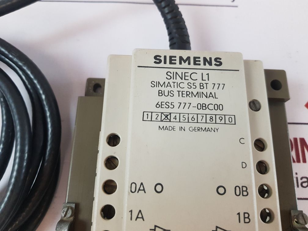 Siemens Sinec L1 Simatic S5 Bt 777 Bus Terminal 6Es5 777-0Bc00