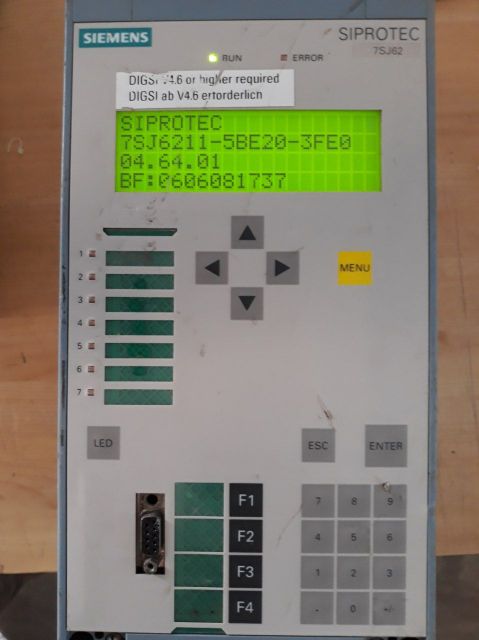 Siemens siprotec 7sj62 overcurrent protection control 7sj6211-5be20-3fe0/ee