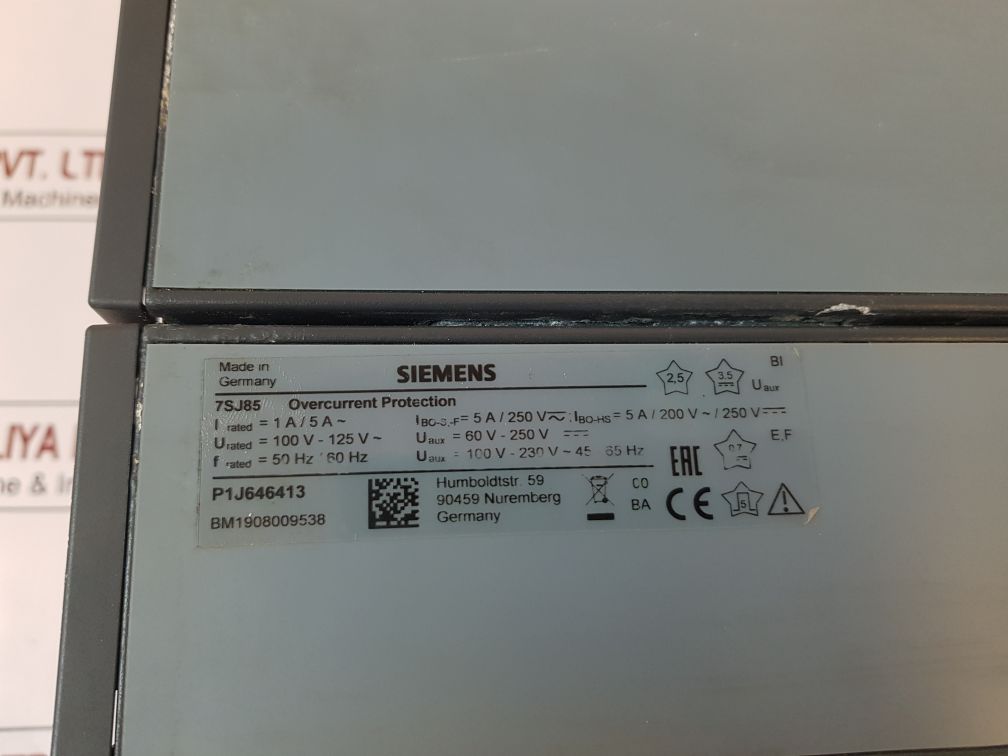 Siemens Siprotec 7Sj85 Overcurrent Protection With Io202,Io230