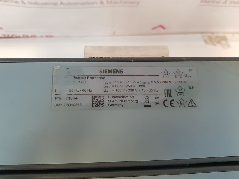 Siemens Siprotec 7Ss85 Busbar Protection With Io203,Io201 Module
