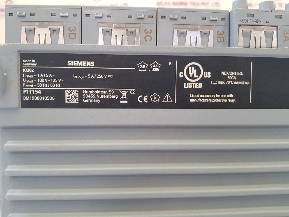 Siemens Siprotec Io202 Protect Relay 