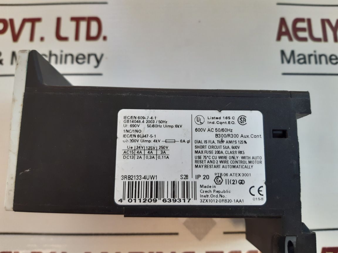 Siemens 3Rb2133-4Uw1 Overload Relay