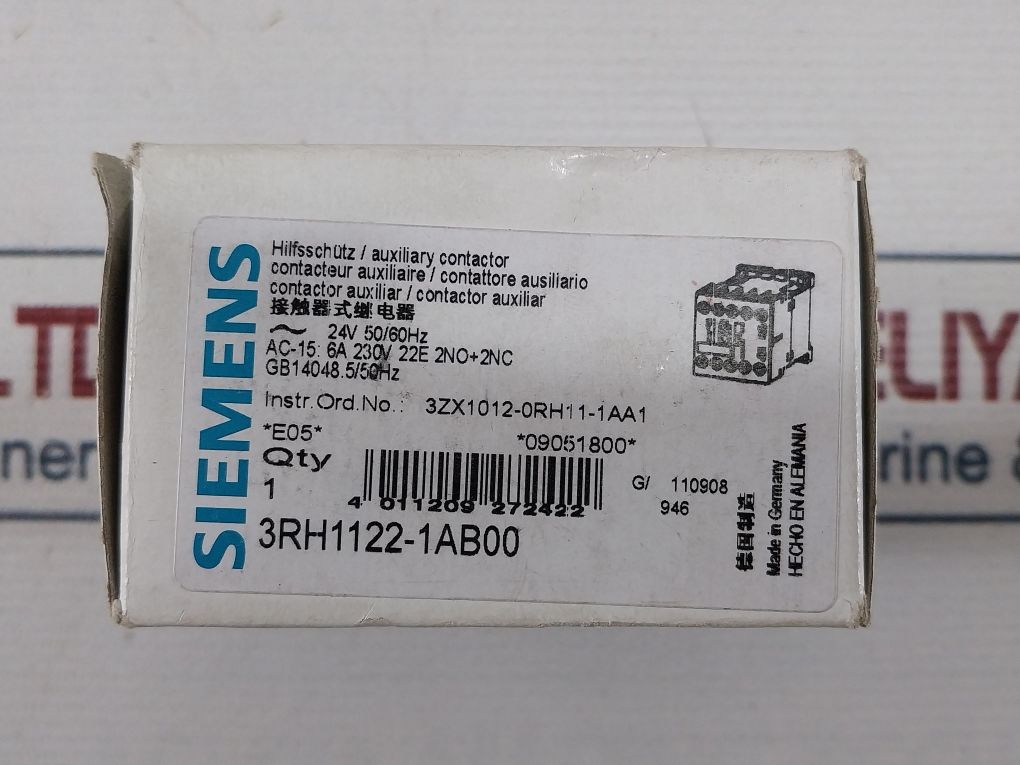 Siemens Sirius 3Rh1122-1Ab00 Control Relay