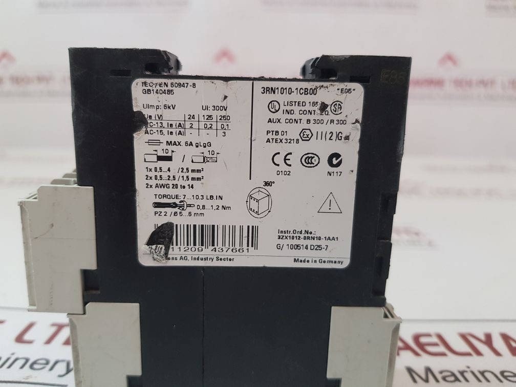 Siemens 3Rn1010-1Cb00 Monitoring Relay Free Shipping By Express