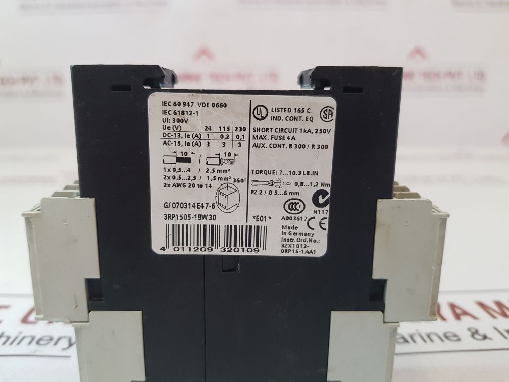 Siemens 3Rp1505-1Bw30 Electronic Time Relay