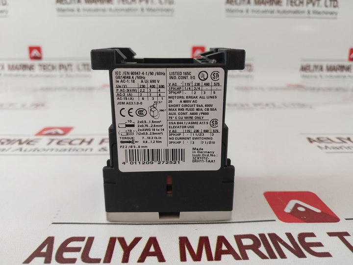 Siemens 3Rt1015-1Ap01 Contactor