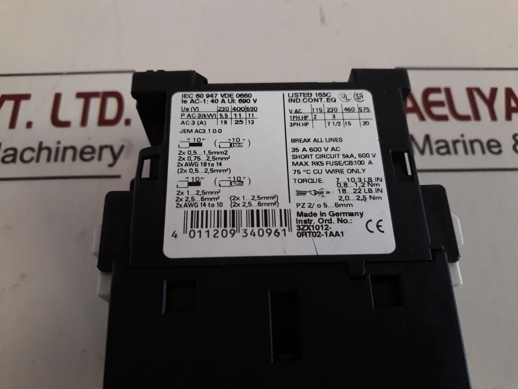 Siemens 3Rt1026-1A..0 Circuit Breaker