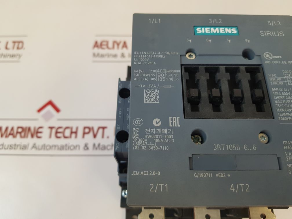 Siemens Sirius 3Rt1056-6…6 Contactor 3Rt1056-6Af36