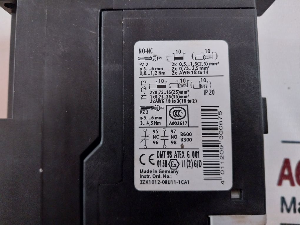 Siemens 3Ru1136-4Fb0 600V