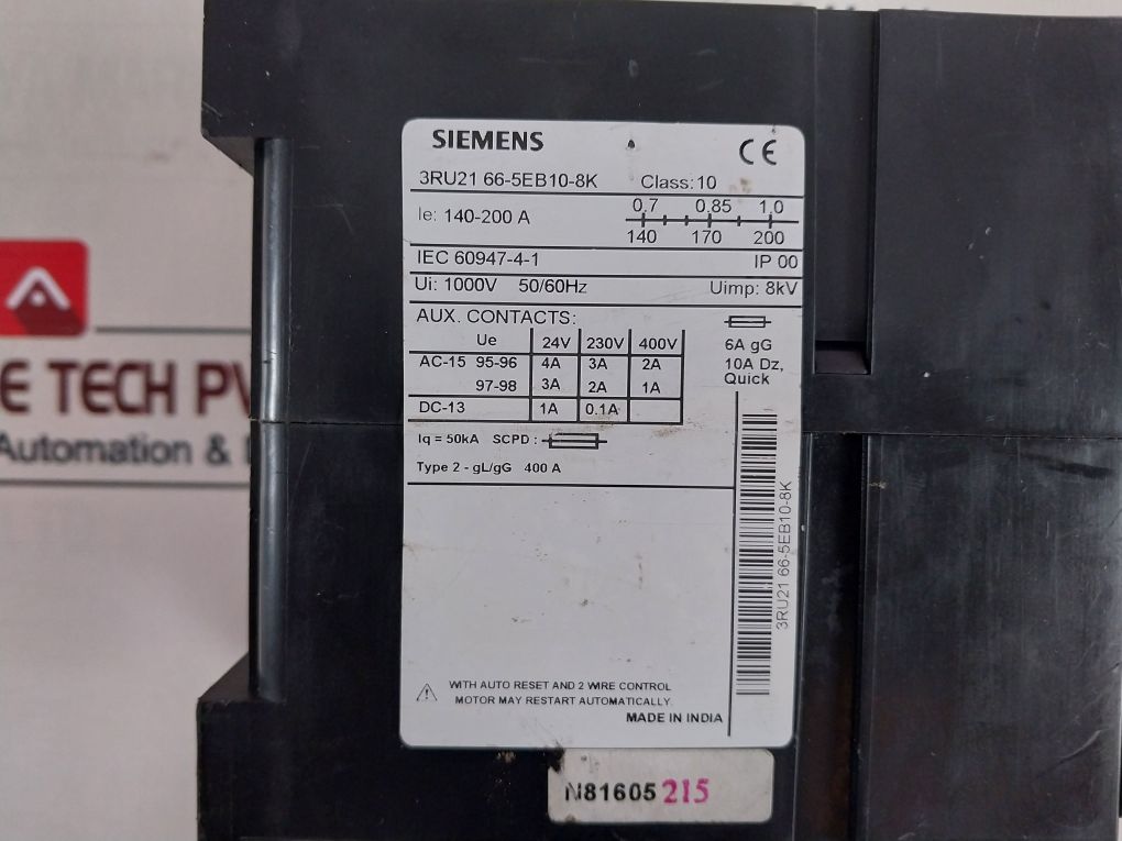Siemens 3Ru21 66-5Eb10-8K