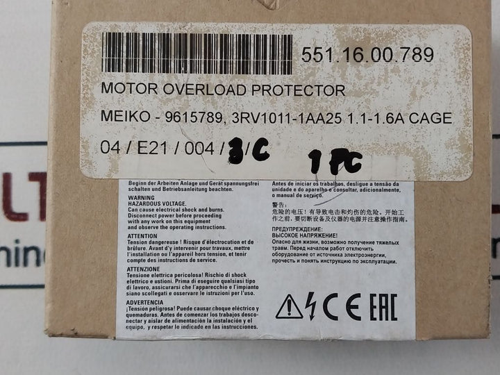 Siemens 3Rv1011-1Aa25