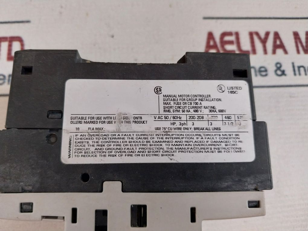 Siemens Sirius 3Rv1321-1Jc10 Circuit Breaker