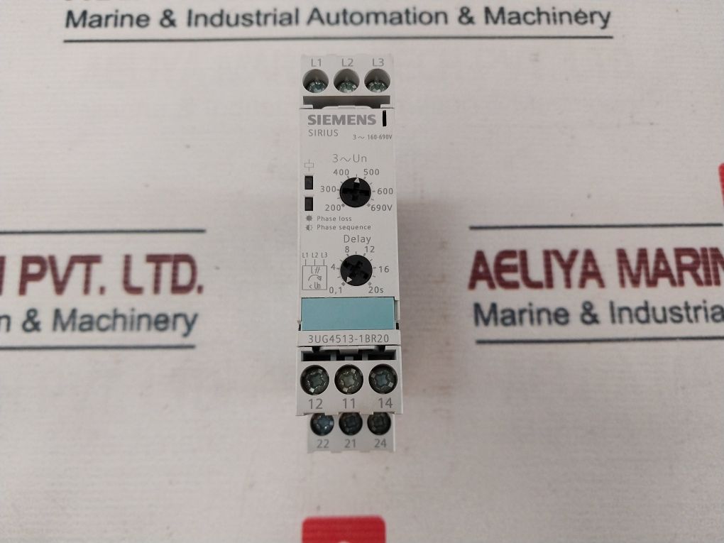 Siemens Sirius 3Ug4513-1Br20 Phase Monitoring Relay