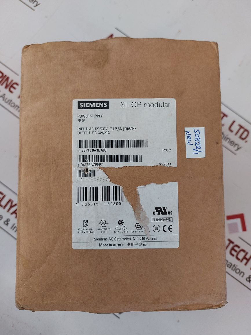 Siemens 6Ep1 336-3Ba00 Sitop Modular Power Supply
