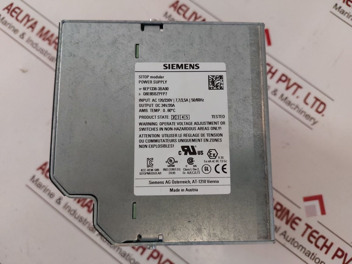 Siemens 6Ep1 336-3Ba00 Sitop Modular Power Supply
