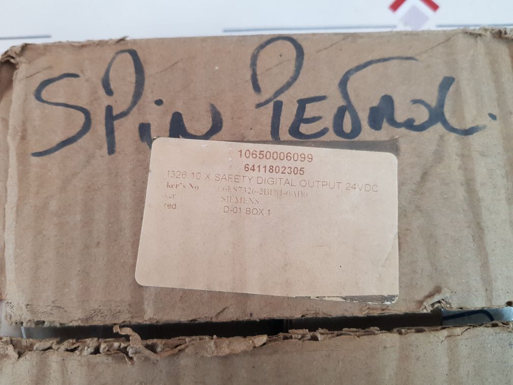 Siemens Simatic S7 Sm 326 Safety Digital Output Module 6Es7 326-2Bf01-0Ab0