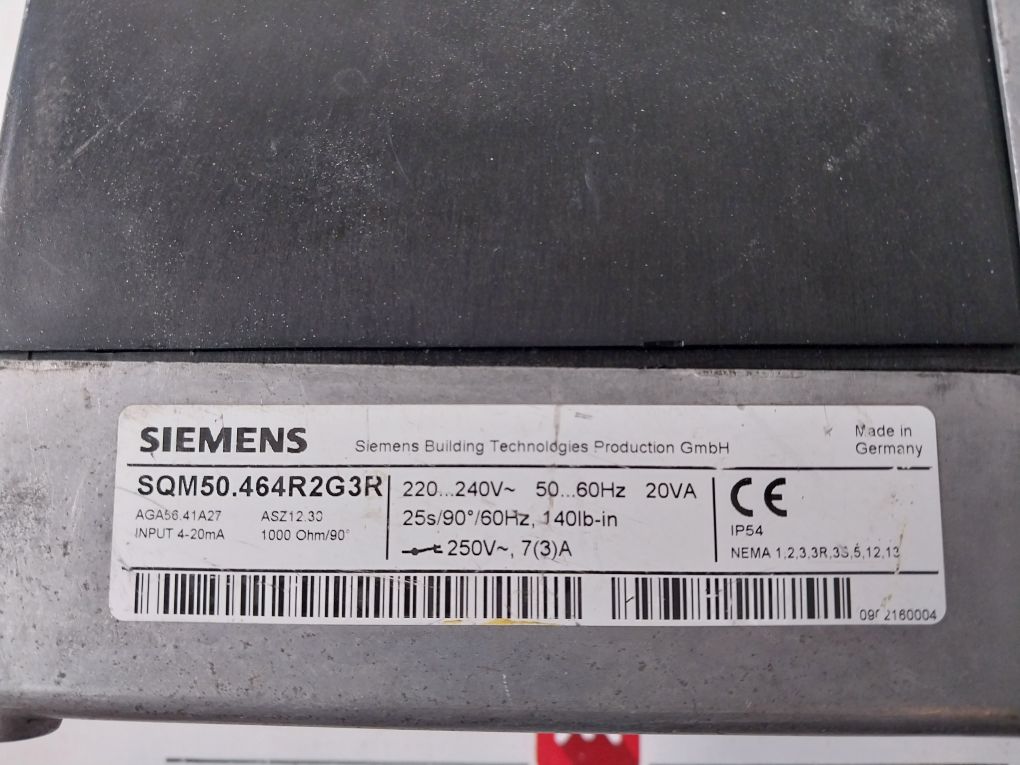 Siemens Sqm50.464R2G3R Damper Motor