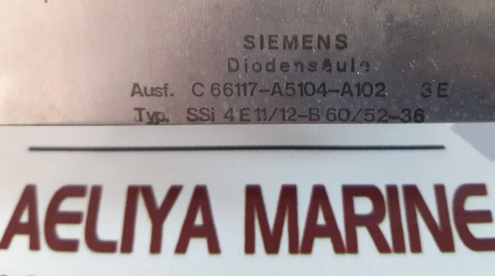 Siemens Ssi 4E11/12-b 60/52-36 Rectifier Stack With Press-fit Diodes
