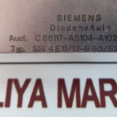 Siemens Ssi 4E11/12-b 60/52-36 Rectifier Stack With Press-fit Diodes
