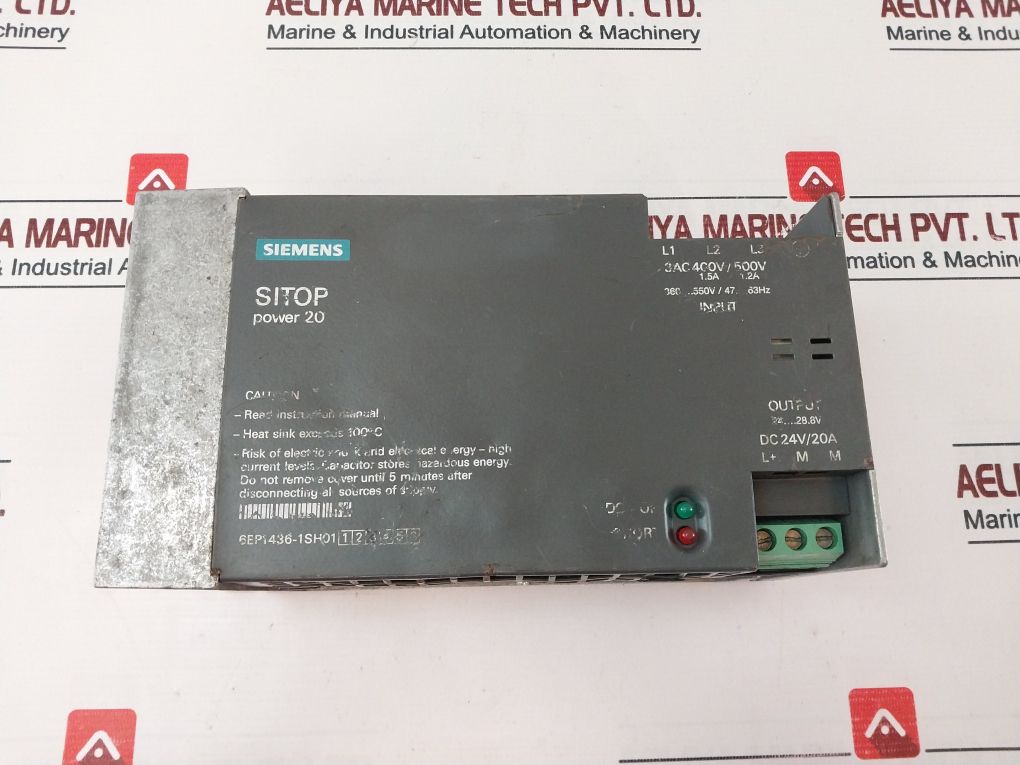 Siemens Synchronics 6Ep1436-1Sh01 Power Supply 3Ac 400V/500V 1.5A-1.2A