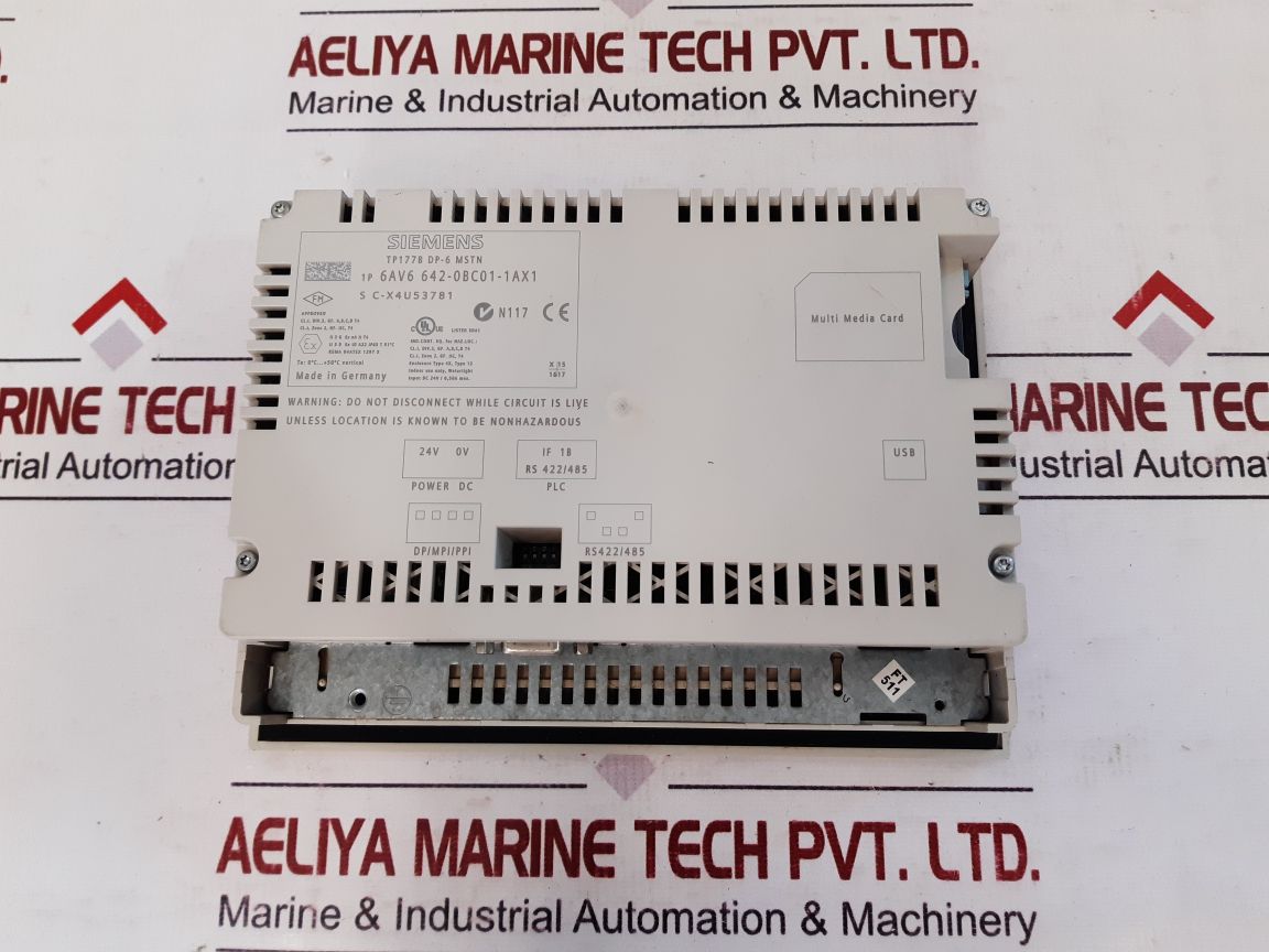 Siemens Simatic Panel Tp177B Dp-6 Mstn Touch Panel