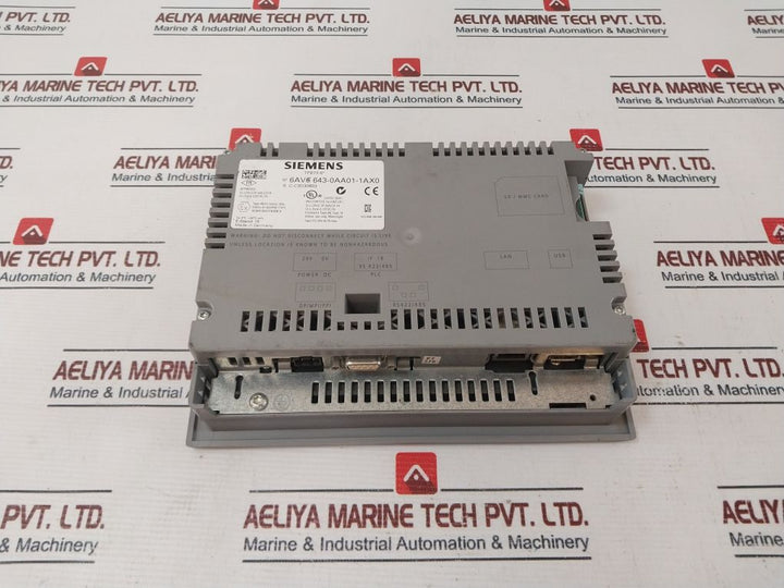 Siemens Tp277-6” Touch Panel 1P 6Av6 643-0Aa01-1Ax0