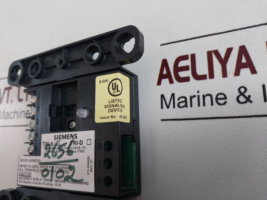 Siemens Tri-s Monitor Intelligent Interface Module 500-896225 Single Input