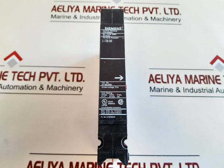 Siemens U13Ed60 Undervoltage Trip