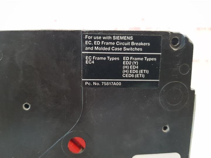 Siemens U13Ed60 Undervoltage Trip