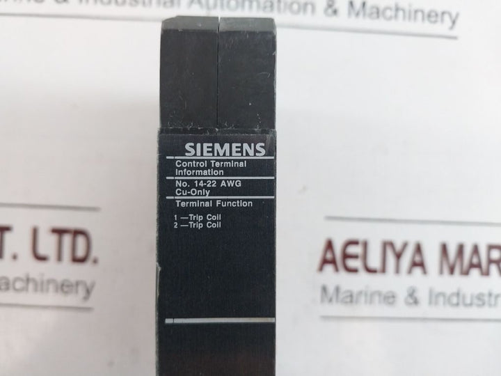 Siemens U13Ed60 Undervoltage Trip