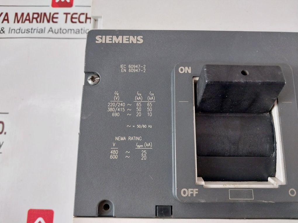 Siemens Vl800 N Circuit Breaker 3Vl6780-1Aa36-0Aa0 800A