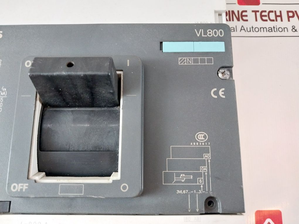 Siemens Vl800 N Circuit Breaker 3Vl6780-1Aa36-0Aa0 800A