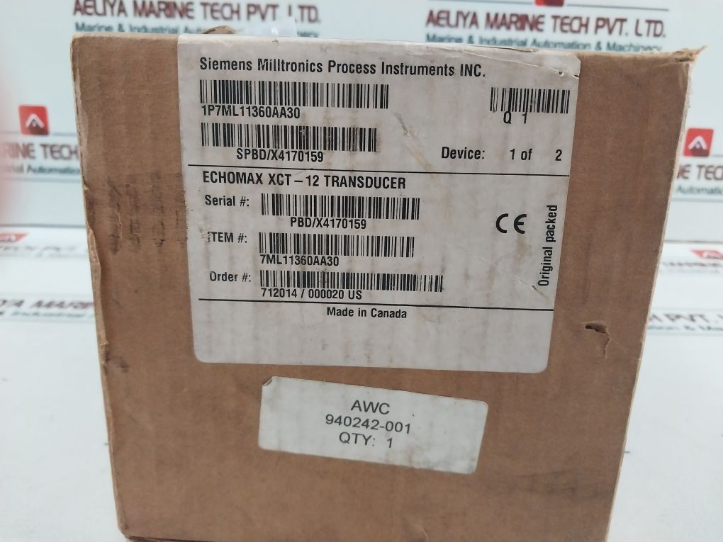 Siemens Xct-12 Ultrasonic Transducer -40°C To 145°C