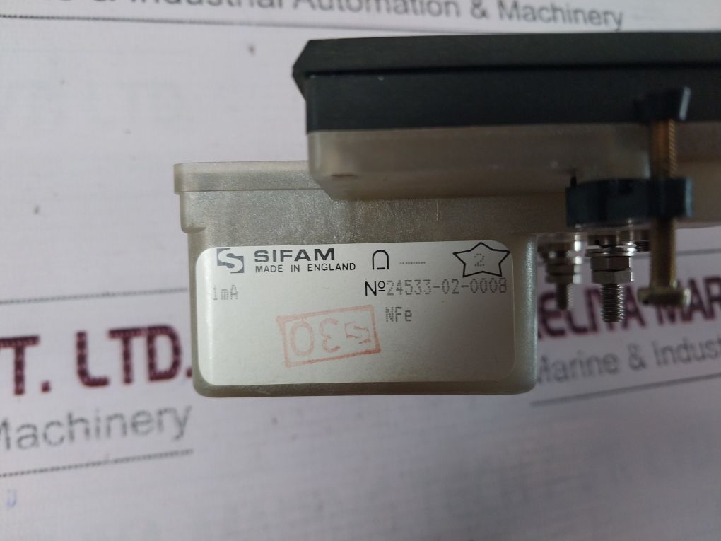 Sifam 24533-02-0008 Rpm Indicator 821.20.01.002, 0-1 Ma Scale 150 Rpm