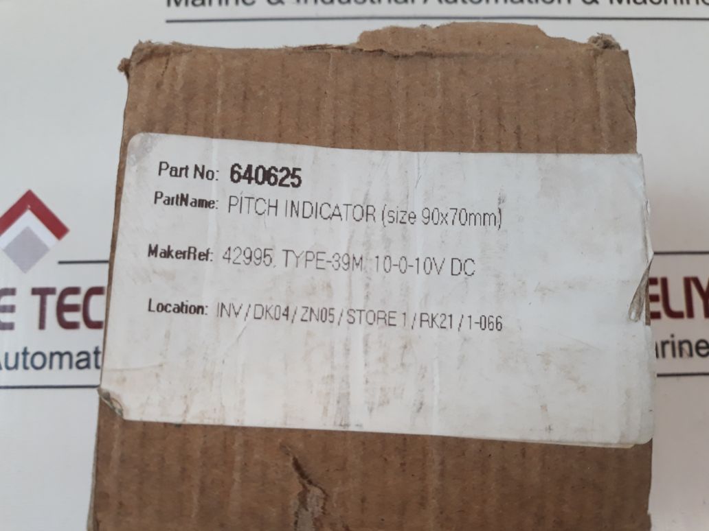 Sifam 10-0-10v pitch indicator type 39m