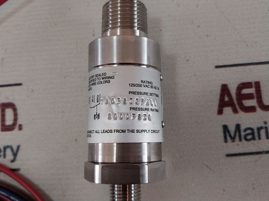 Sigma-netics 703-ua Pressure Switch F-0750Nz 125/250 Vac