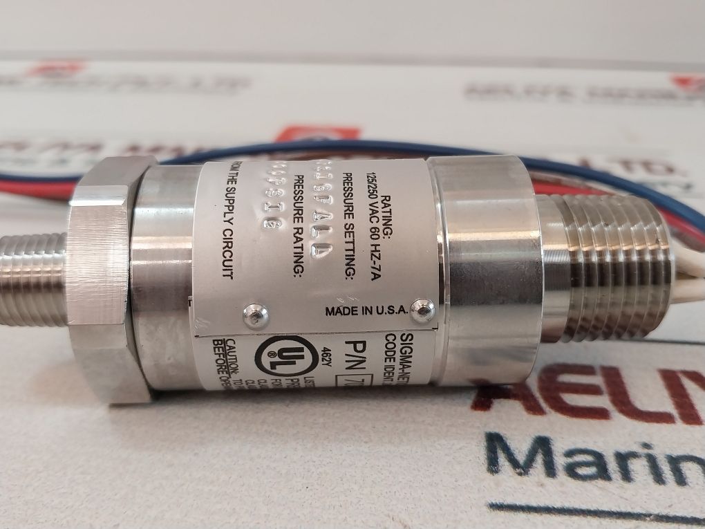 Sigma-netics 703-ua Pressure Switch F-0750Nz 125/250 Vac