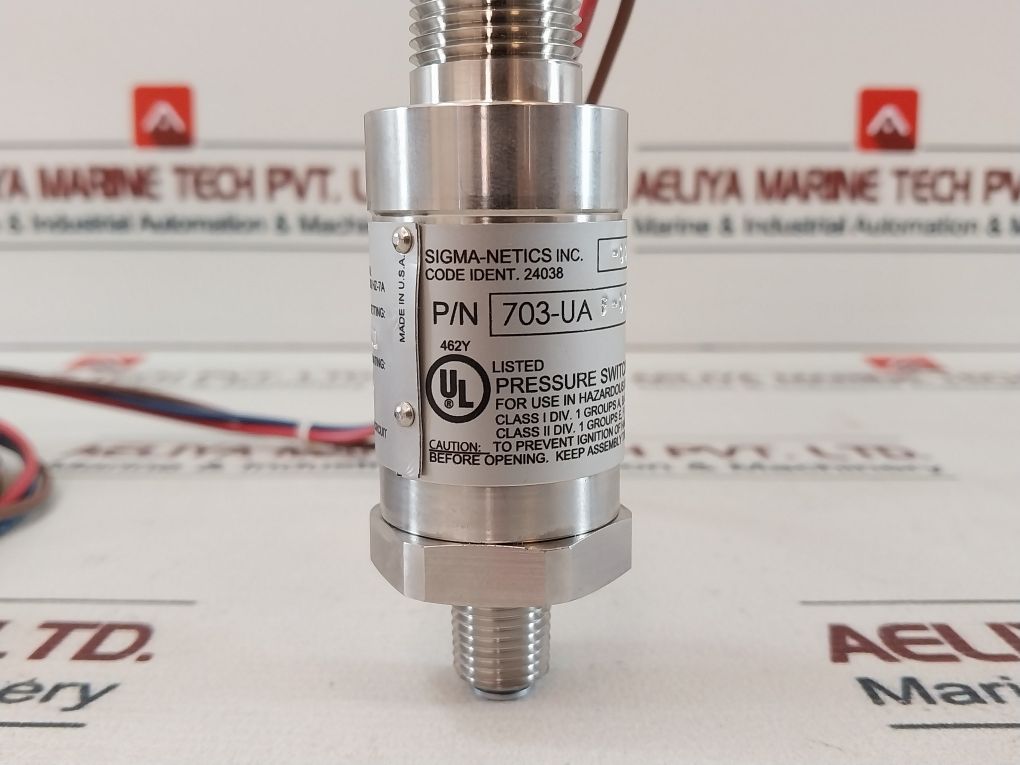 Sigma-netics 703-ua Pressure Switch F-0750Nz 125/250 Vac