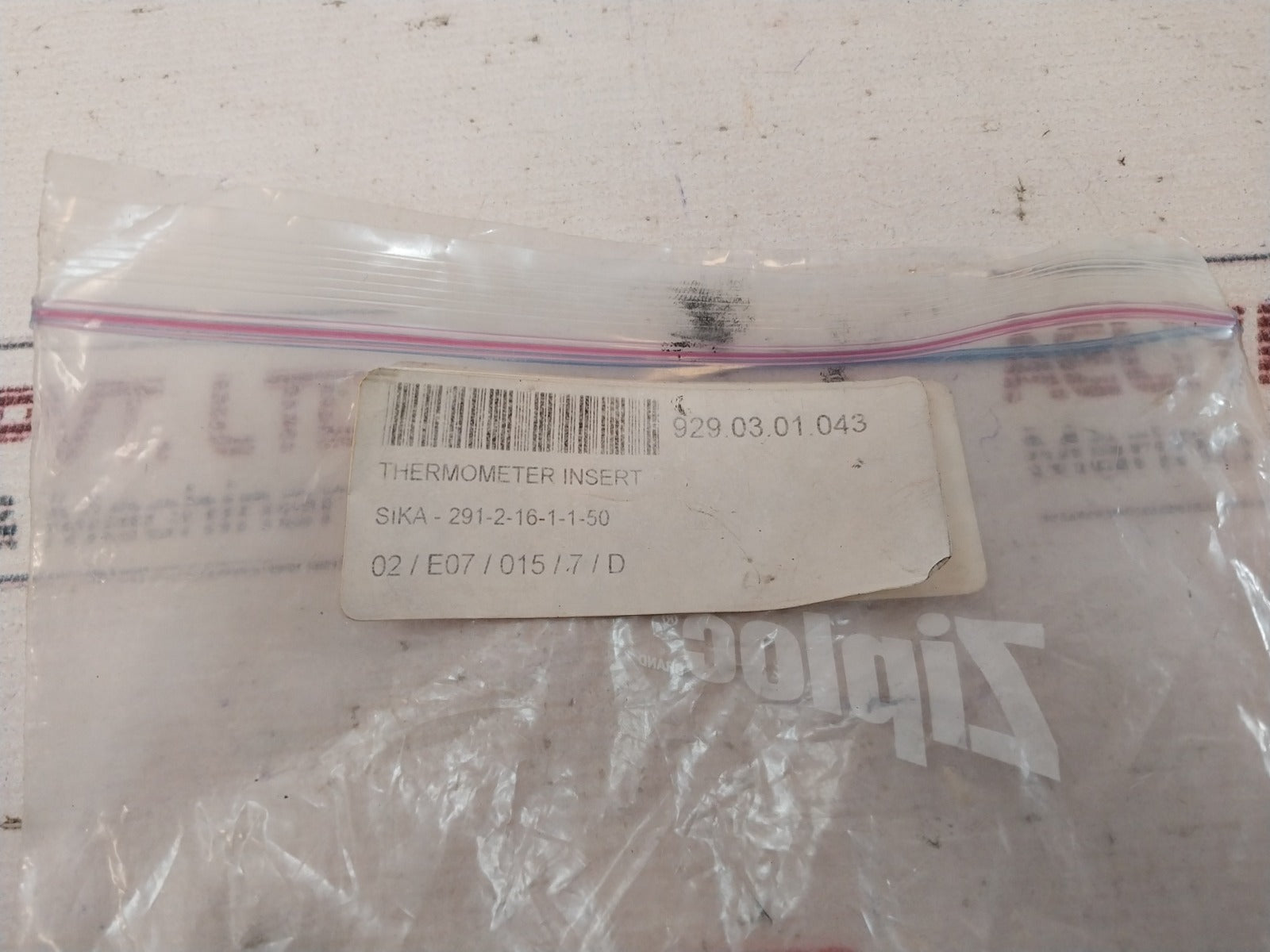 Sika 291-2-16-1-1-50 Thermometer Insert