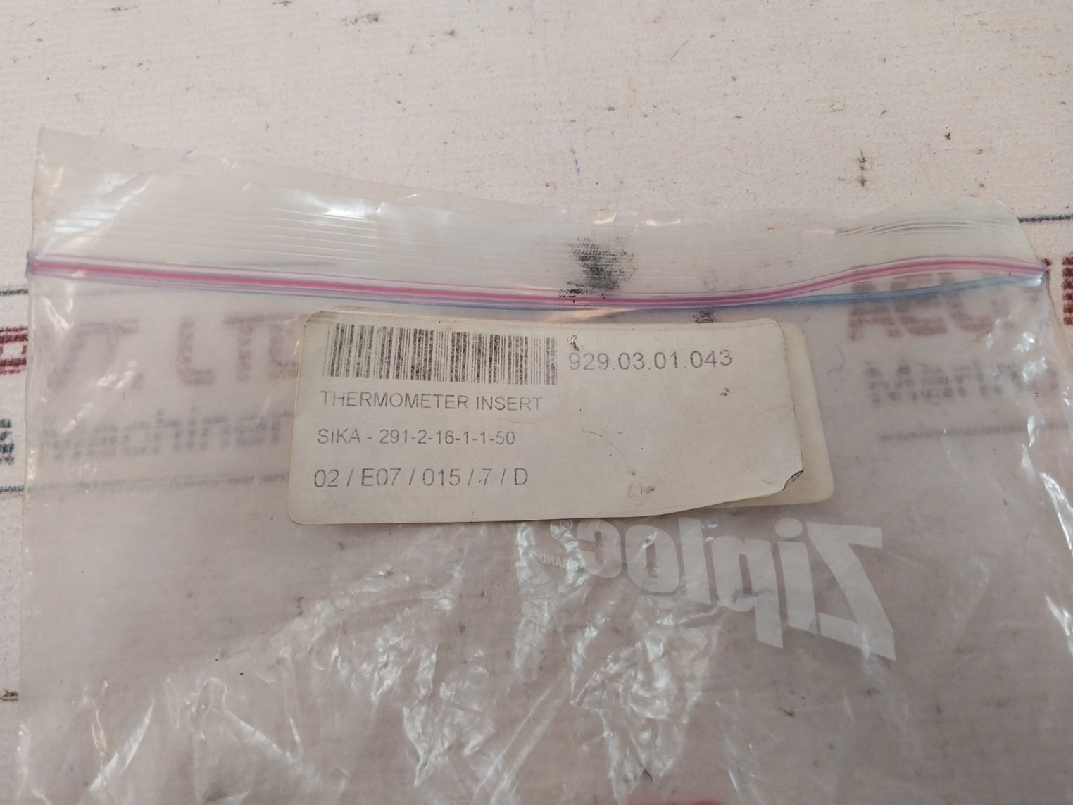 Sika 291-2-16-1-1-50 Thermometer Insert