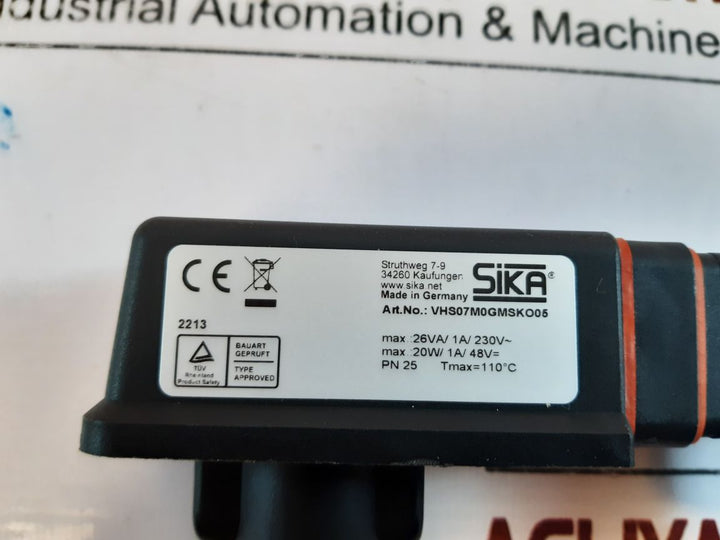 Sika Vhs07M0Gmsko05 Flow Switch
