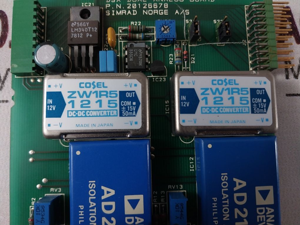 Simrad Norge 20126678 D9X Dual Analog Board