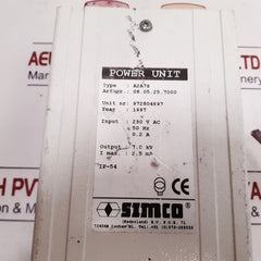 Simco A2A7S 230Vac 50Hz 0.2A Power Unit 08.05.25.7000