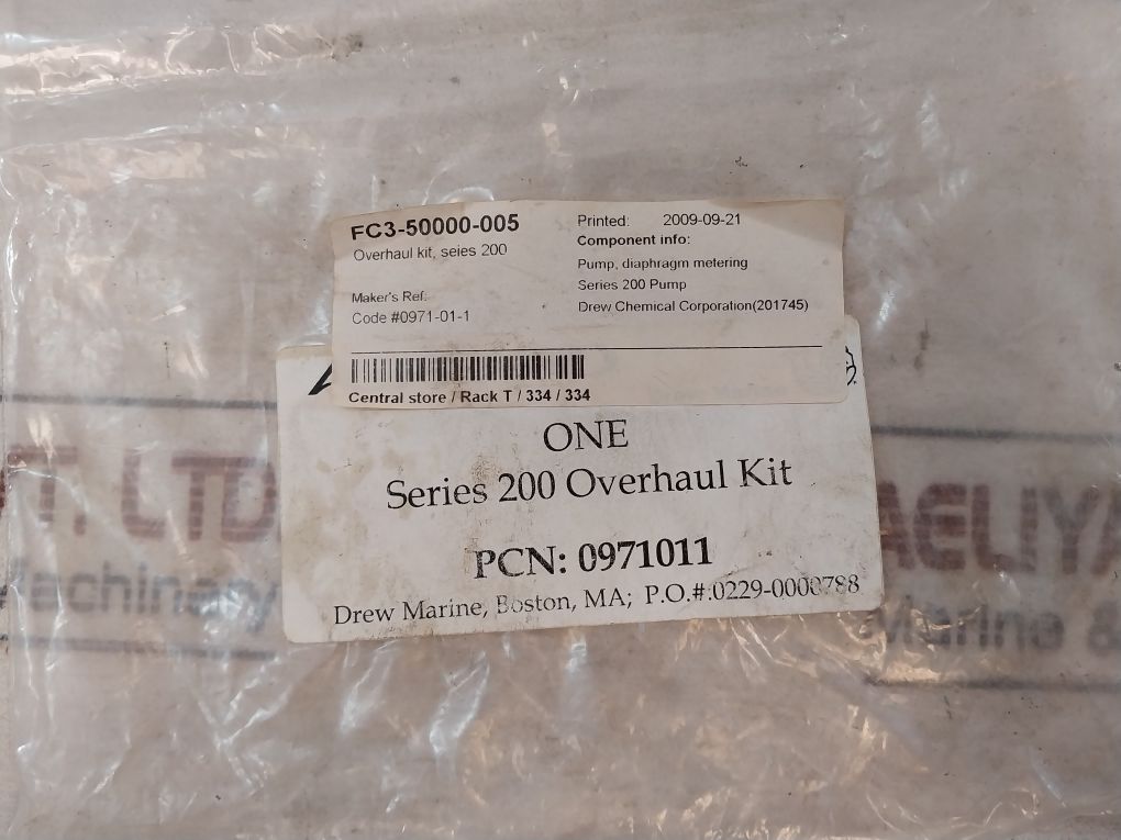 Simms Machinery 36255-1 Overhaul Kit Series 200
