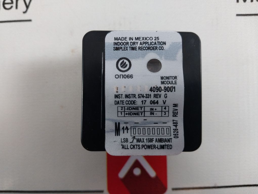 Simplex 4090-9001 Iam Supervised Idnet/Monitor Module 0617952