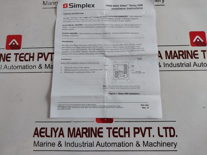 Simplex 4090-9002 Relay Module 0617950
