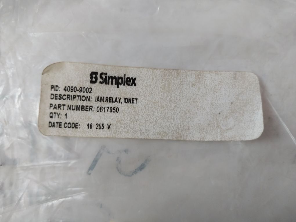 Simplex 4090-9002 Idnet Iam Relay Module Rev. H